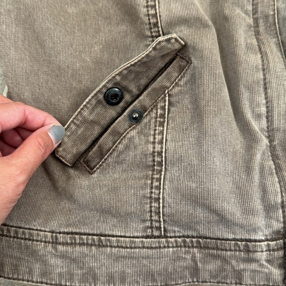 Fox Classic Racing Jean Jacket crop Frosty Taupe Medium two way zip - Picture 7 of 16